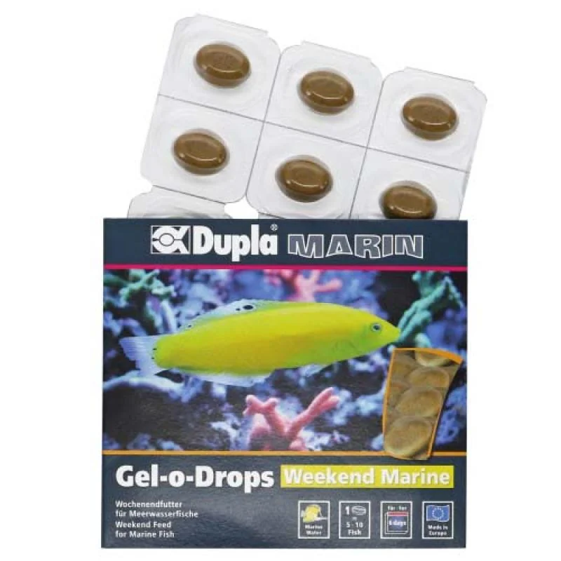 Dupla Marin Gel-o-Drops Weekend - Víkendové želé krmivo pro mořské ryby 12x2g 