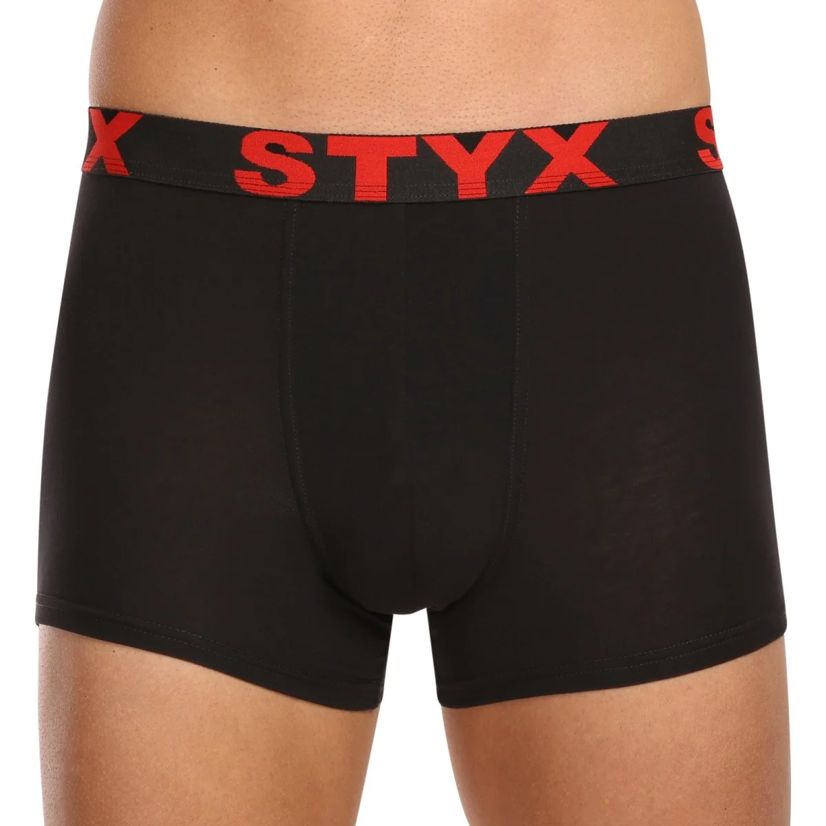 Styx 5PACK pánské boxerky sportovní guma černé (5G9601) L 