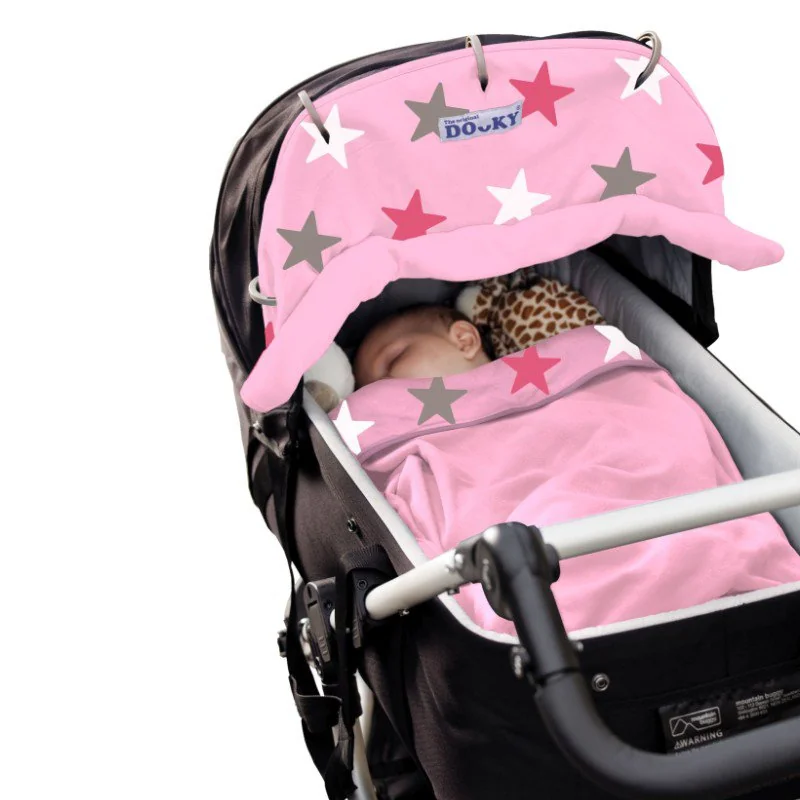 Dooky deka Blanket Baby Pink / Pink Stars 