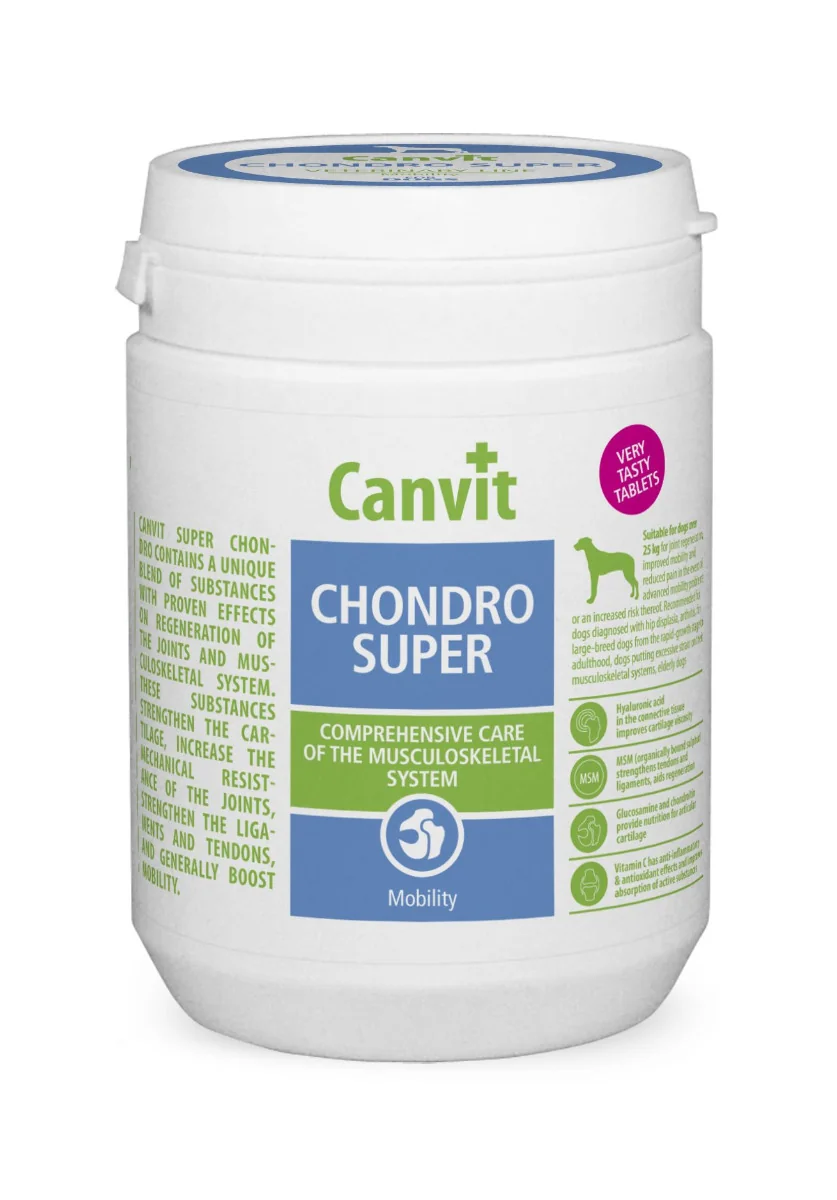 Canvit Chondro Super pro psy ochucené 166 tablet