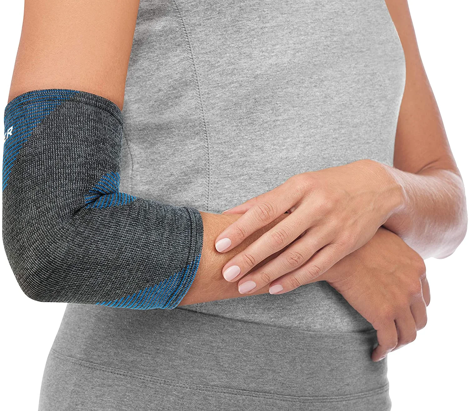 Mueller Sports Medicine 4-Way Stretch Premium Knit Elbow Support bandáž na loket Velikost: S/M