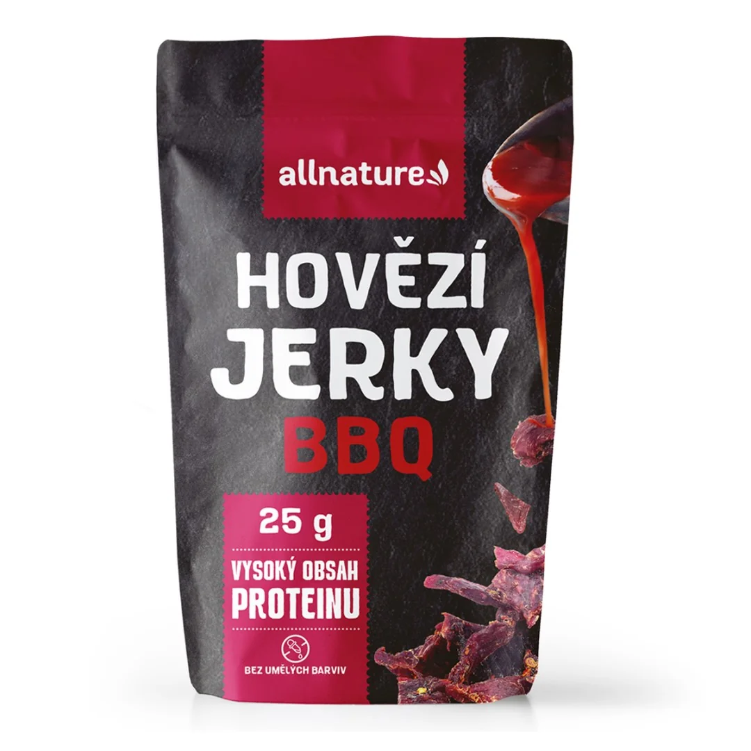 Allnature BEEF BBQ Jerky sušené hovězí maso 25 g