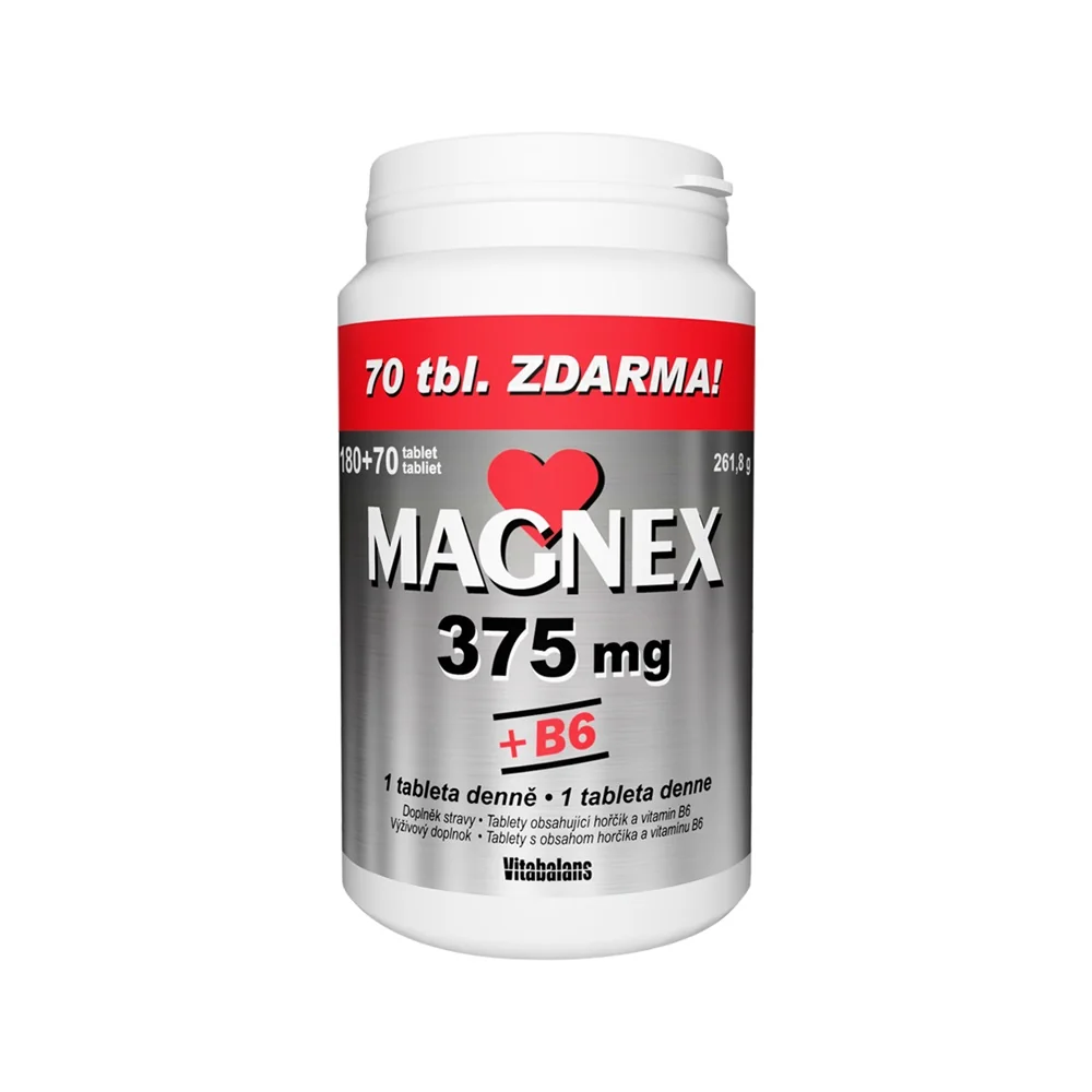 Vitabalans Magnex 375 mg + B6 180+70 tablet