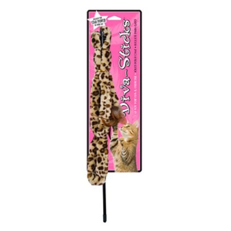 Penn Plax DIVA STICK umělá kožešina - leopard