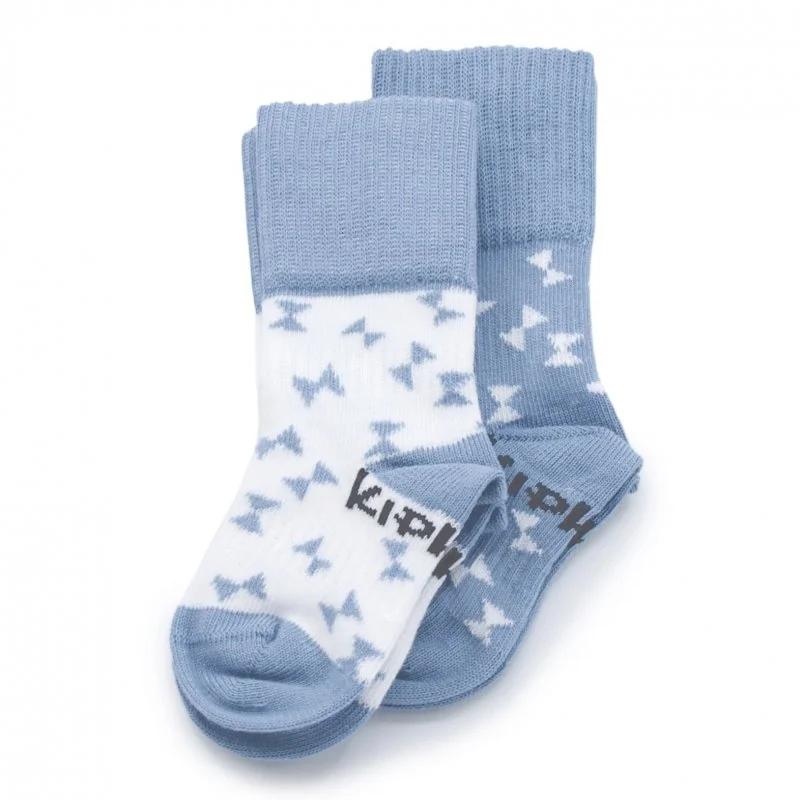 KipKep dětské ponožky Stay-on-Socks 0-6m 2páry Party Blue 