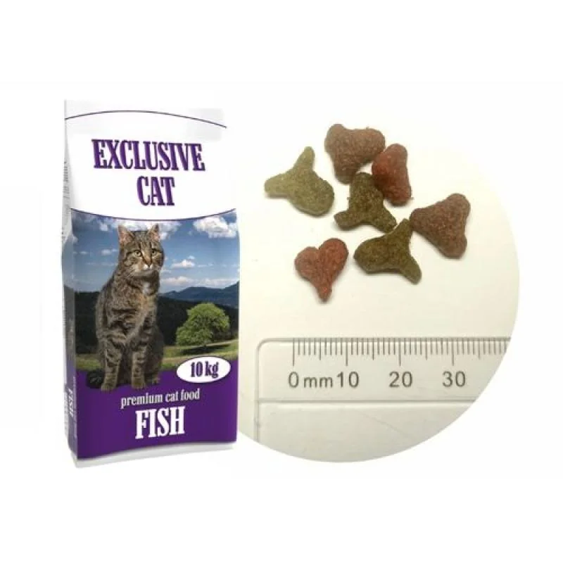 Delikan EXCLUSIVE CAT Fish 10kg Krmivo pro vnější a vnitřní kočky s rybou 