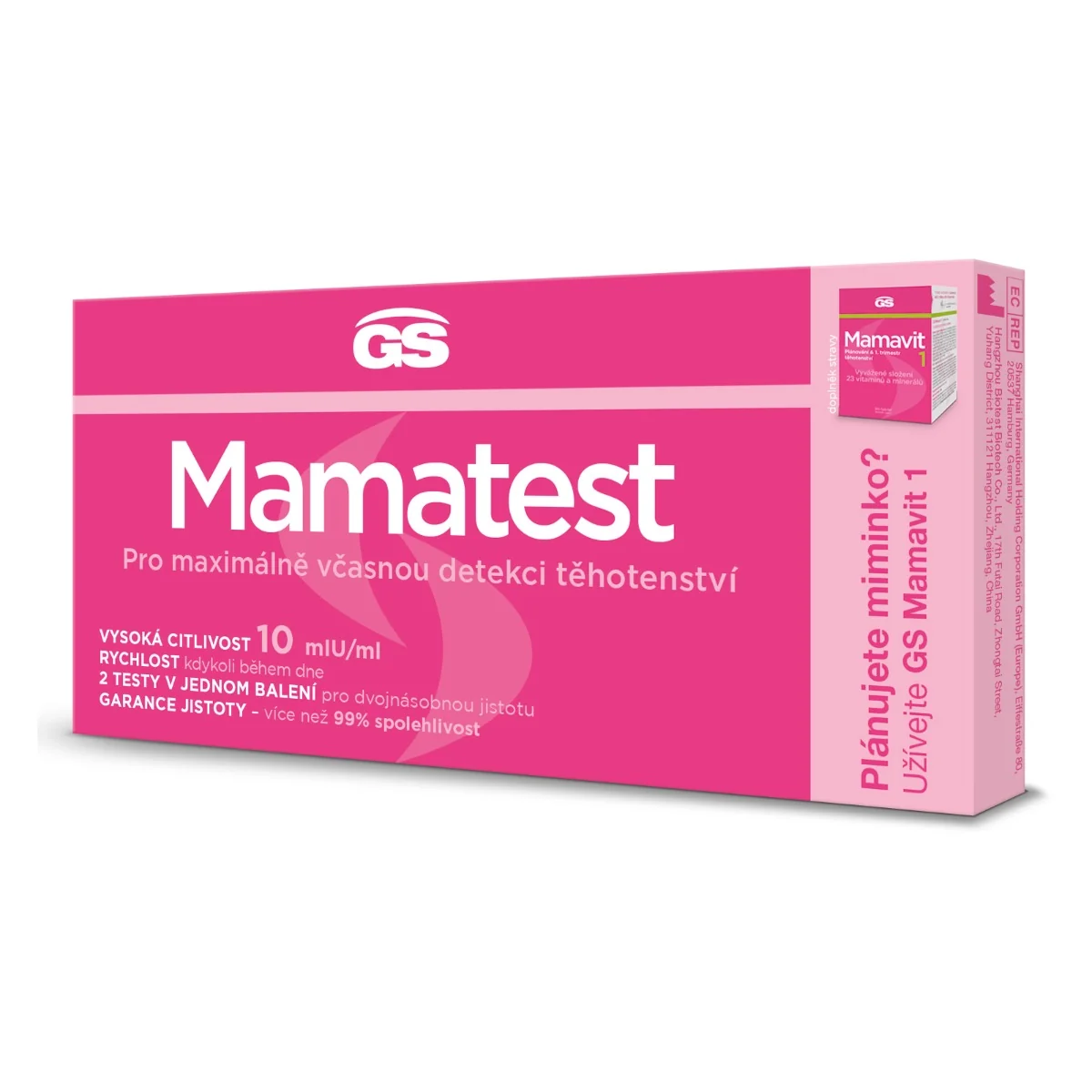 GS Mamatest těhotenský test 2 ks