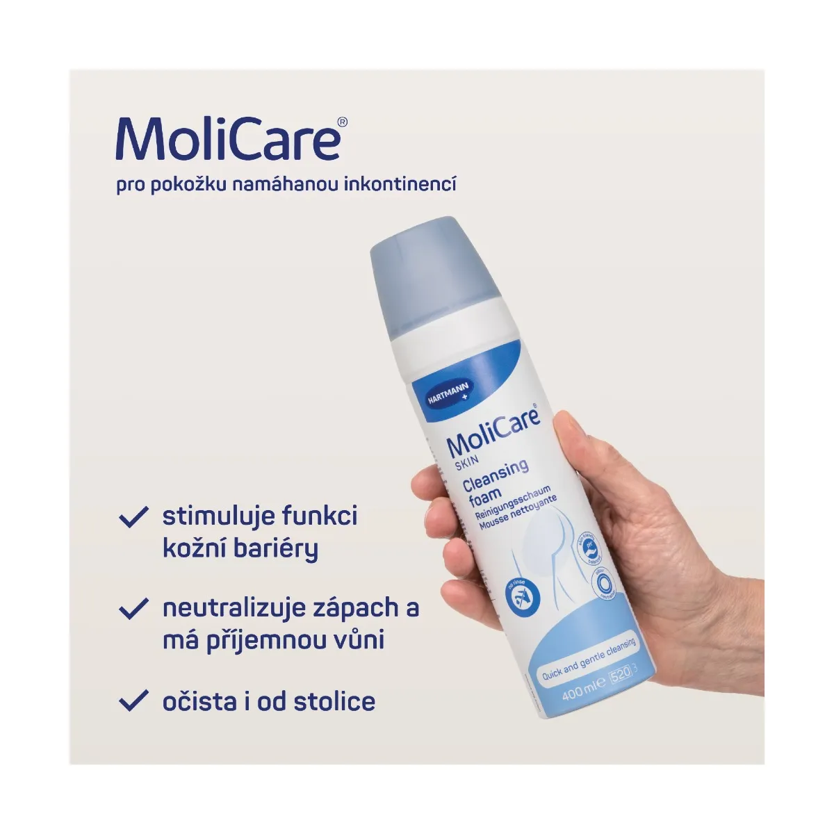 MoliCare Skin Čisticí pěna 400 ml