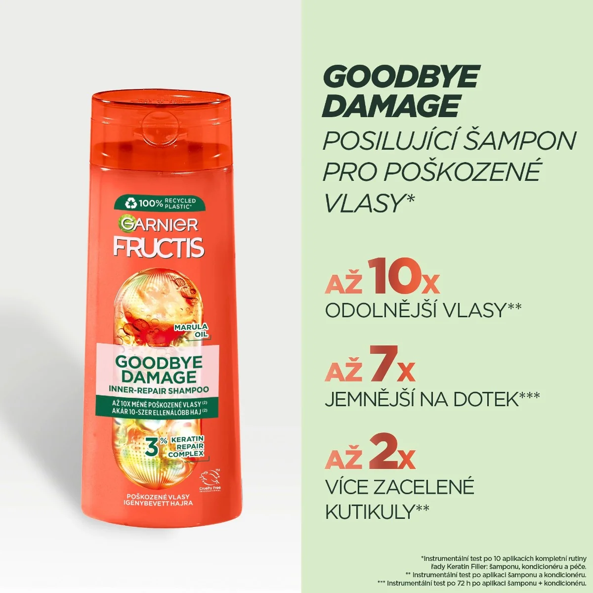 Garnier Fructis Goodbye Damage šampon na poškozené vlasy 250 ml