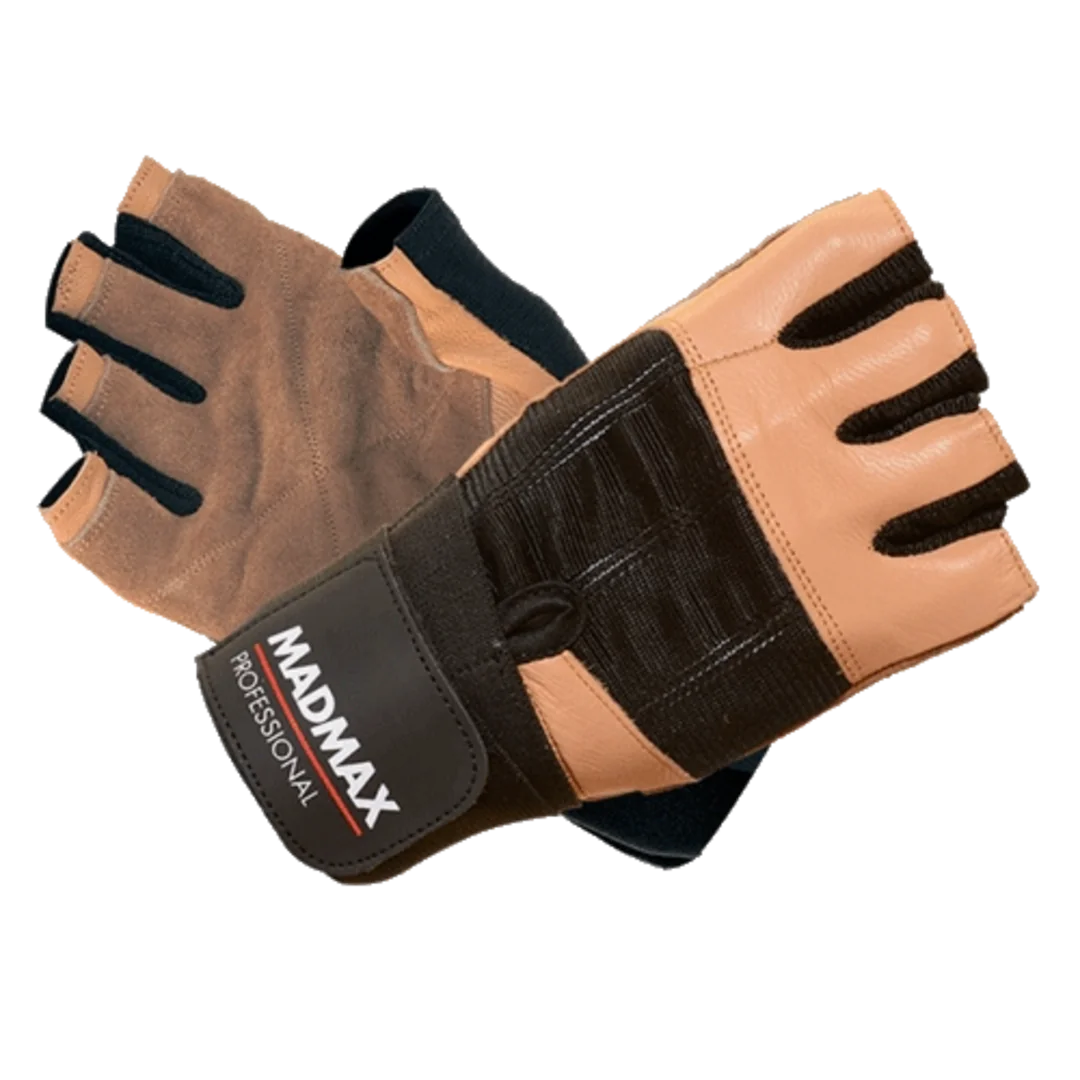 MadMax Rukavice Professional MFG269 hnědé - M