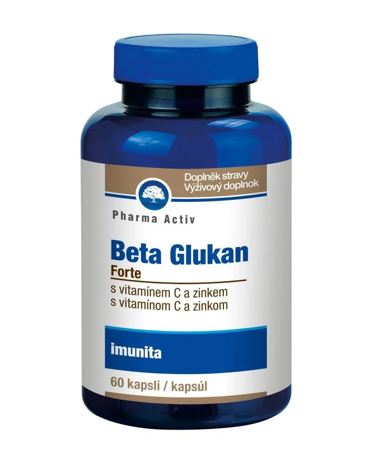 Pharma Activ Beta Glukan Forte vitamín C a zinek 60 kapslí