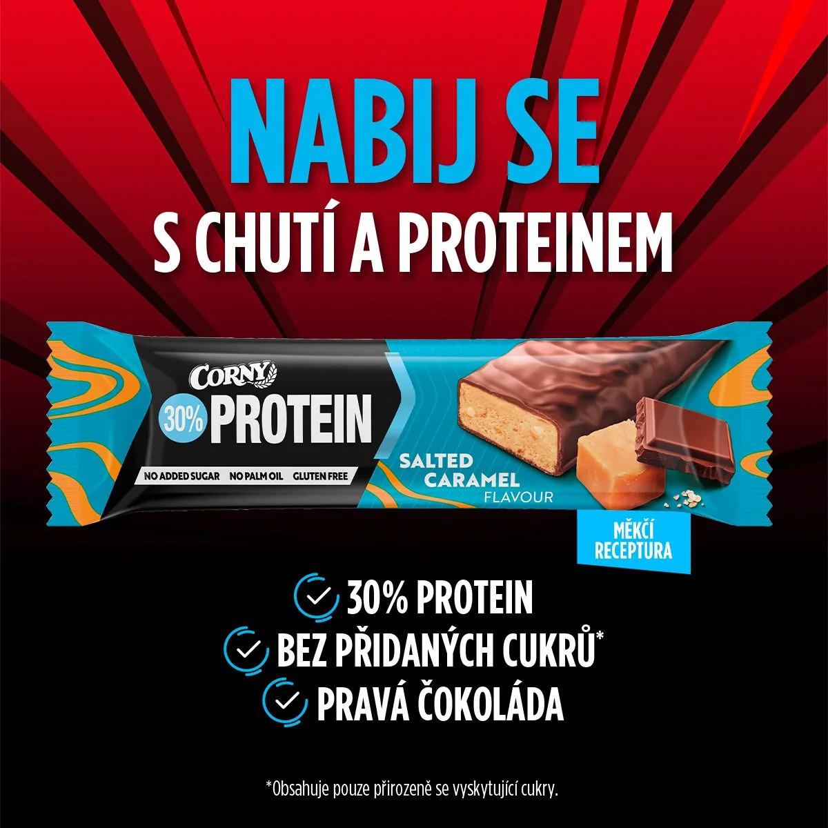 Corny Protein 30% slaný karamel 50 g