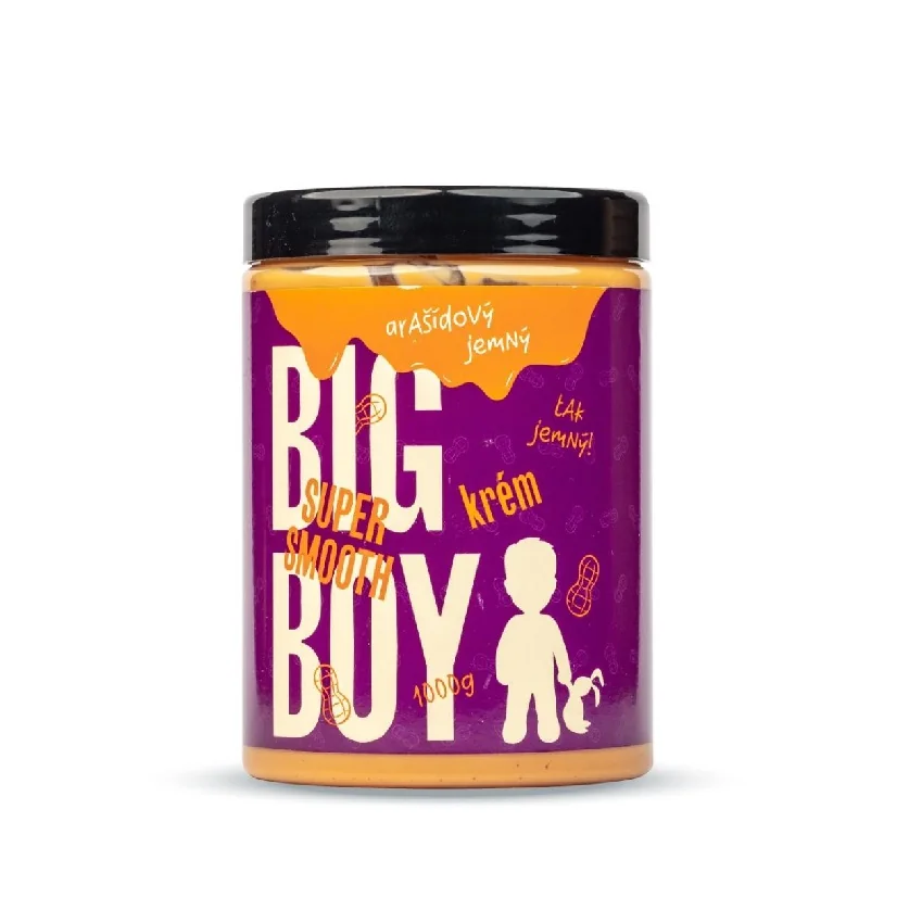 BIG BOY Arašídový krém Super Smooth 1000 g