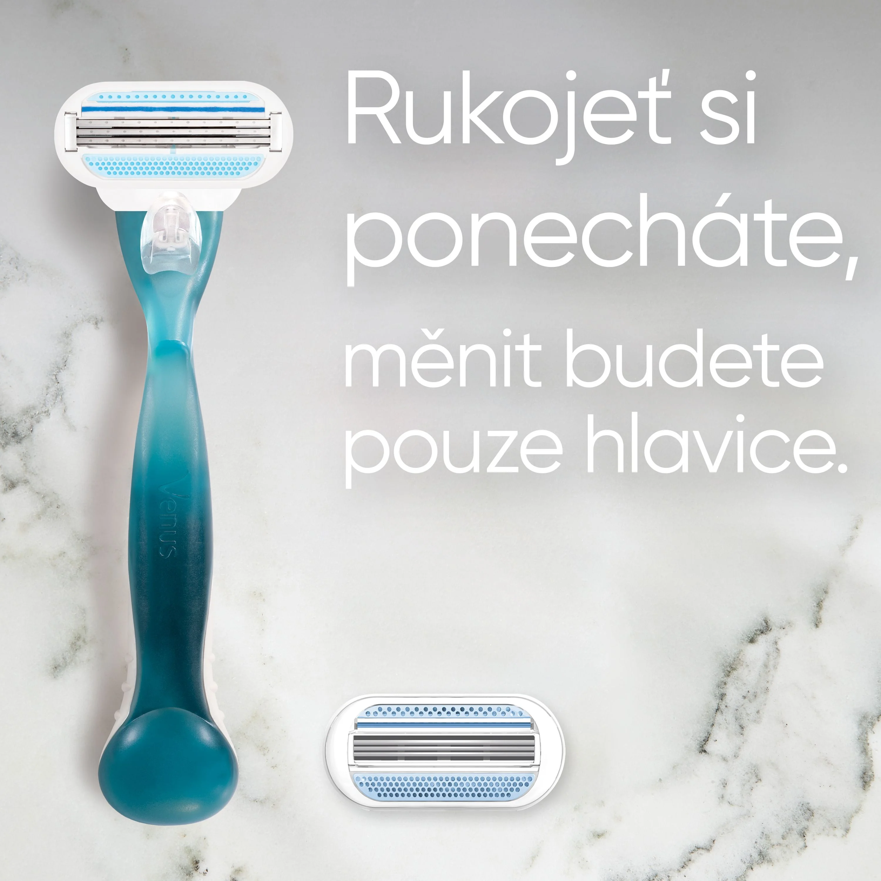 Gillette Venus Smooth dámský holicí strojek + 2 hlavice