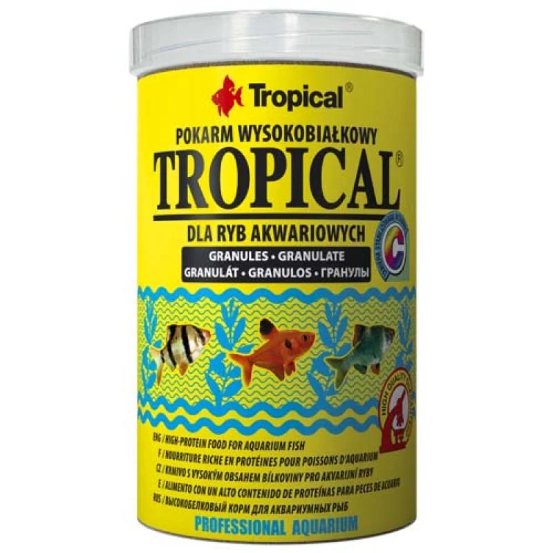 Tropical Tropical Granulat 1000ml/500g vysokoproteinové krmivo pro akvarijní ryby 