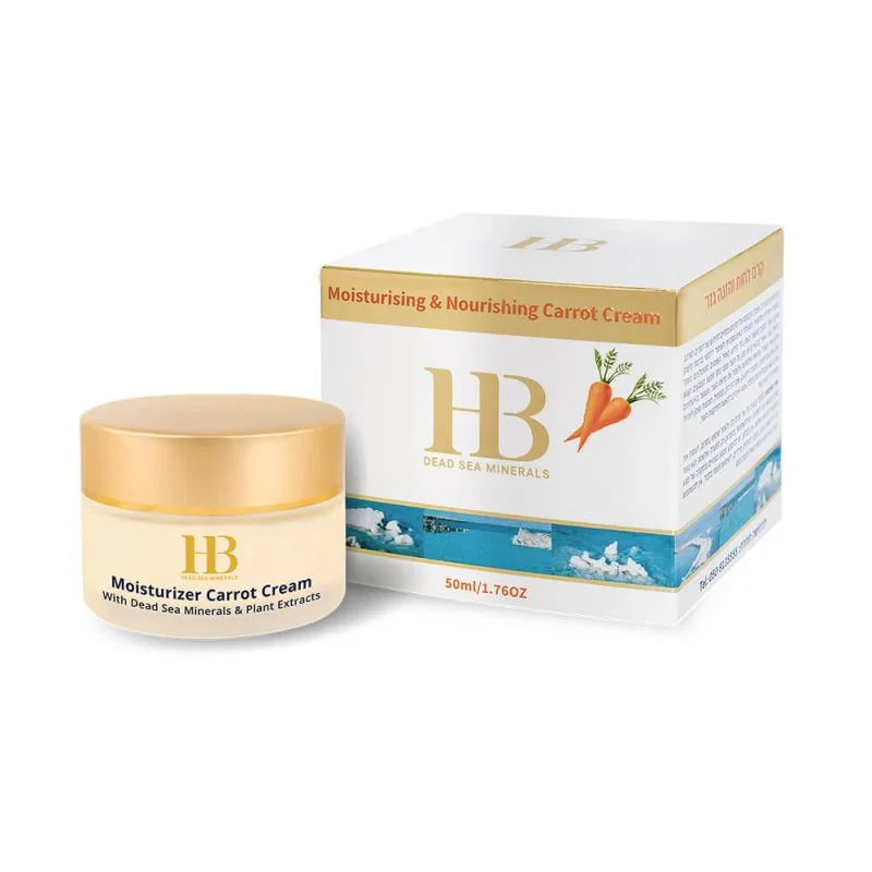 H&B Dead Sea Minerals Hydratační pleťový krém mrkvový 50 ml