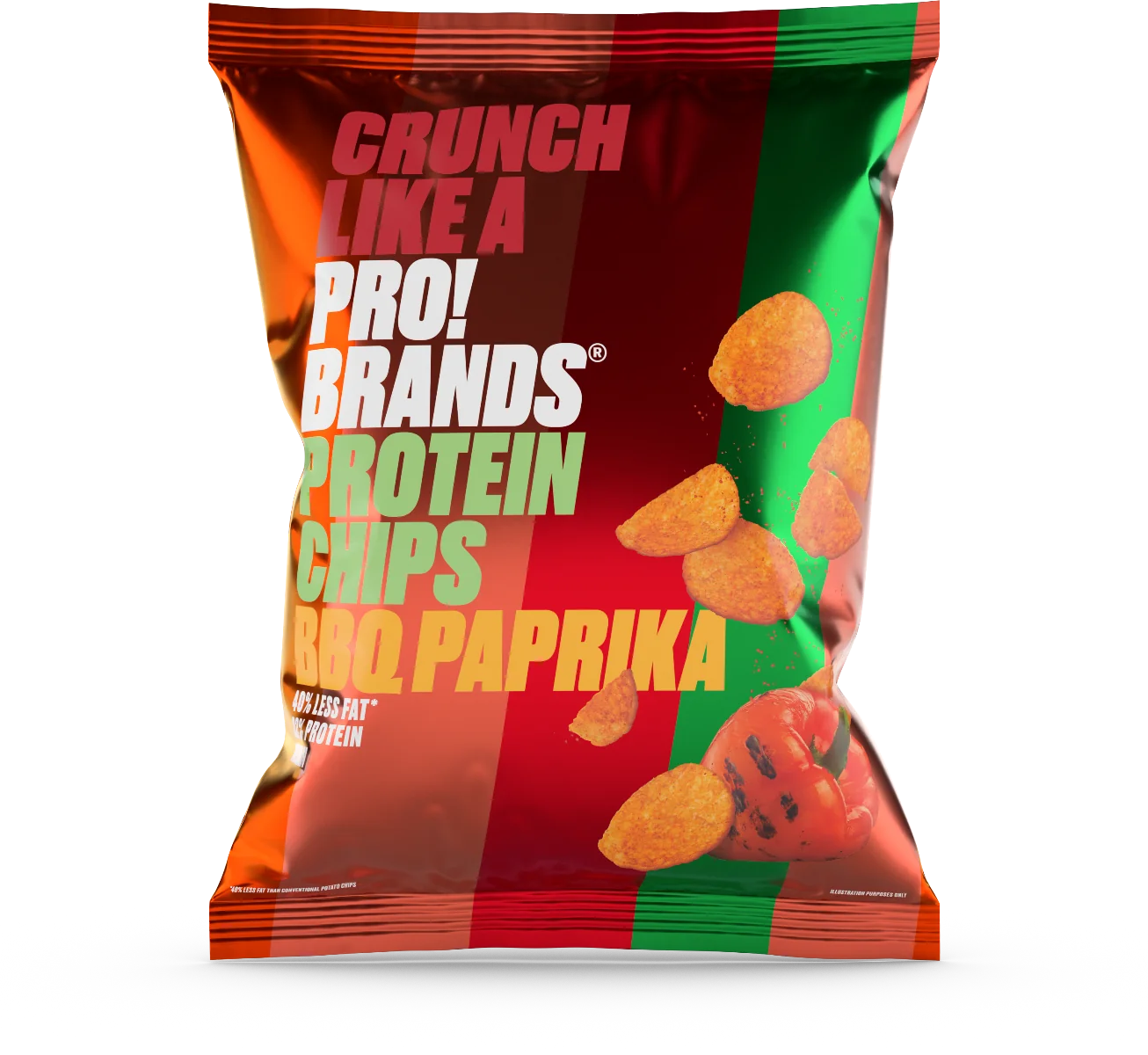 PRO!BRANDS Protein Chips BBQ/paprika 50 g