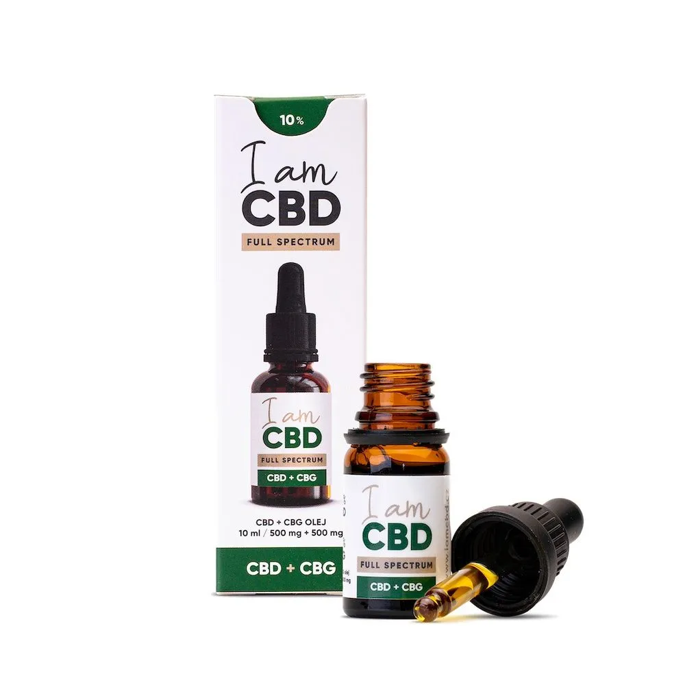 I am CBD Full Spectrum CBD 5% a CBG 5% olej 10 ml