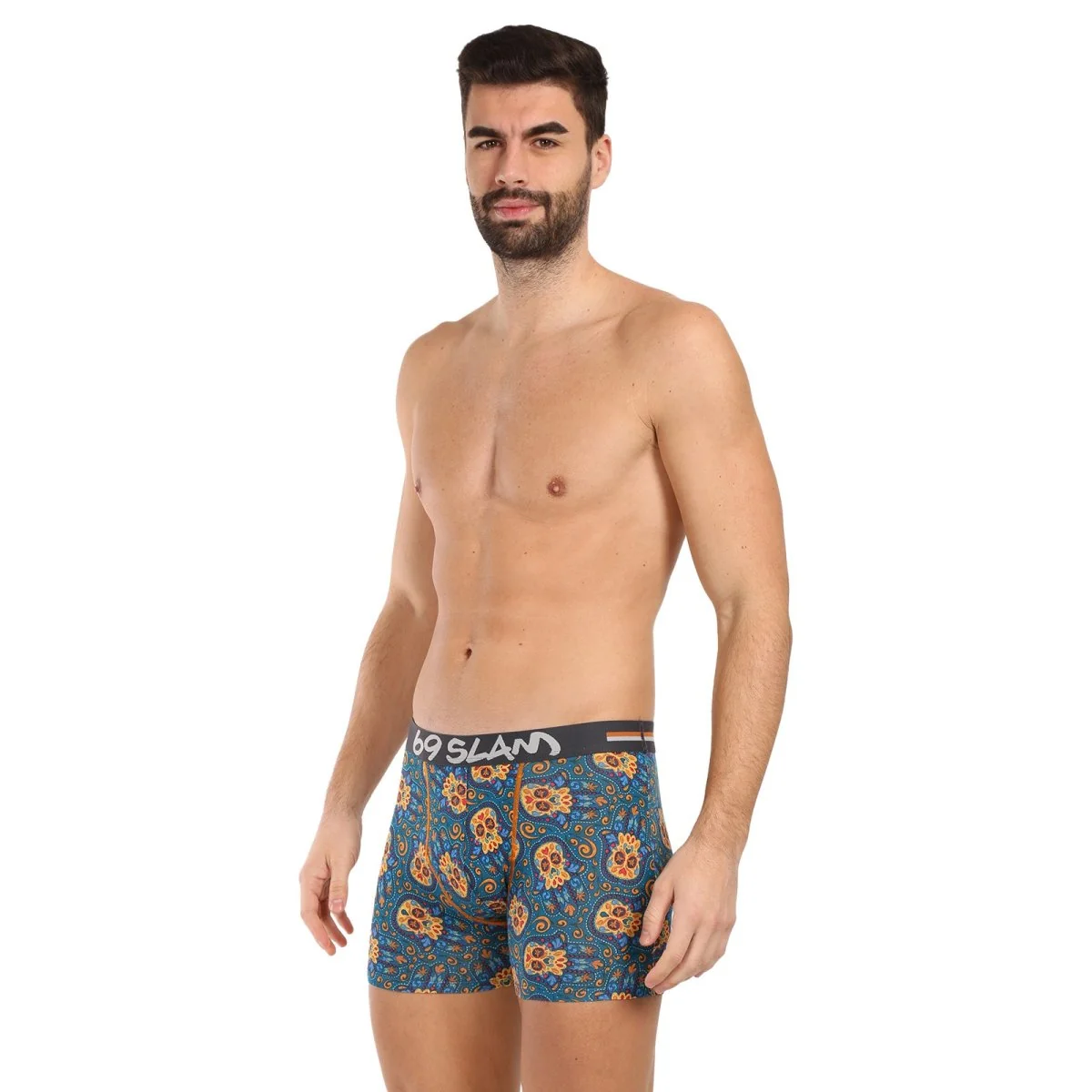 69SLAM Pánské boxerky fit bamboo hamsa hand gilbert (MPBHHD-BB) M 