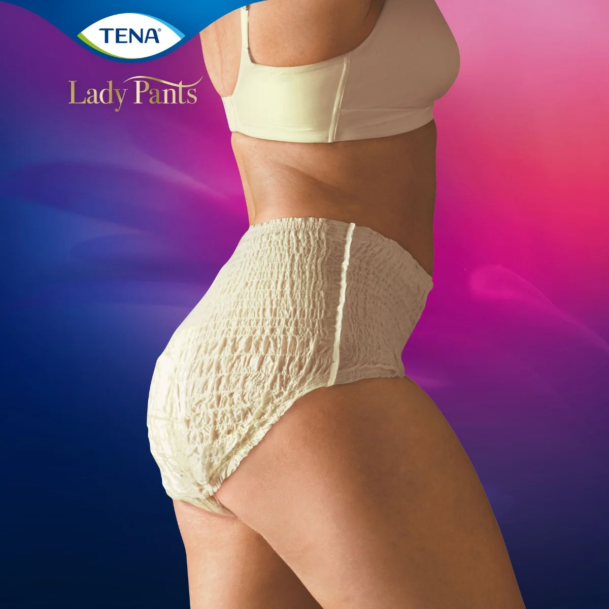 Tena Lady Pants Plus Creme Medium inkontinenční kalhotky 9 ks