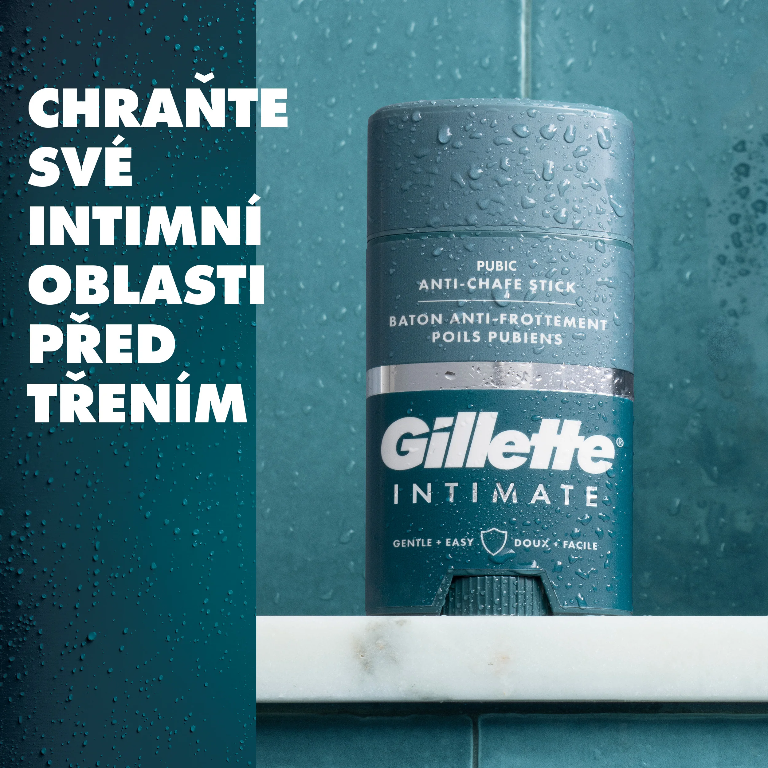 Gillette Intimní tyčinka na opruzeniny 48 g