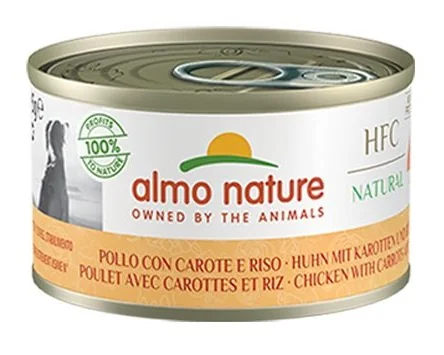 Almo Nature HFC Dog Kuřecí s mrkví a rýží doplňkové krmivo pro psy 95 g