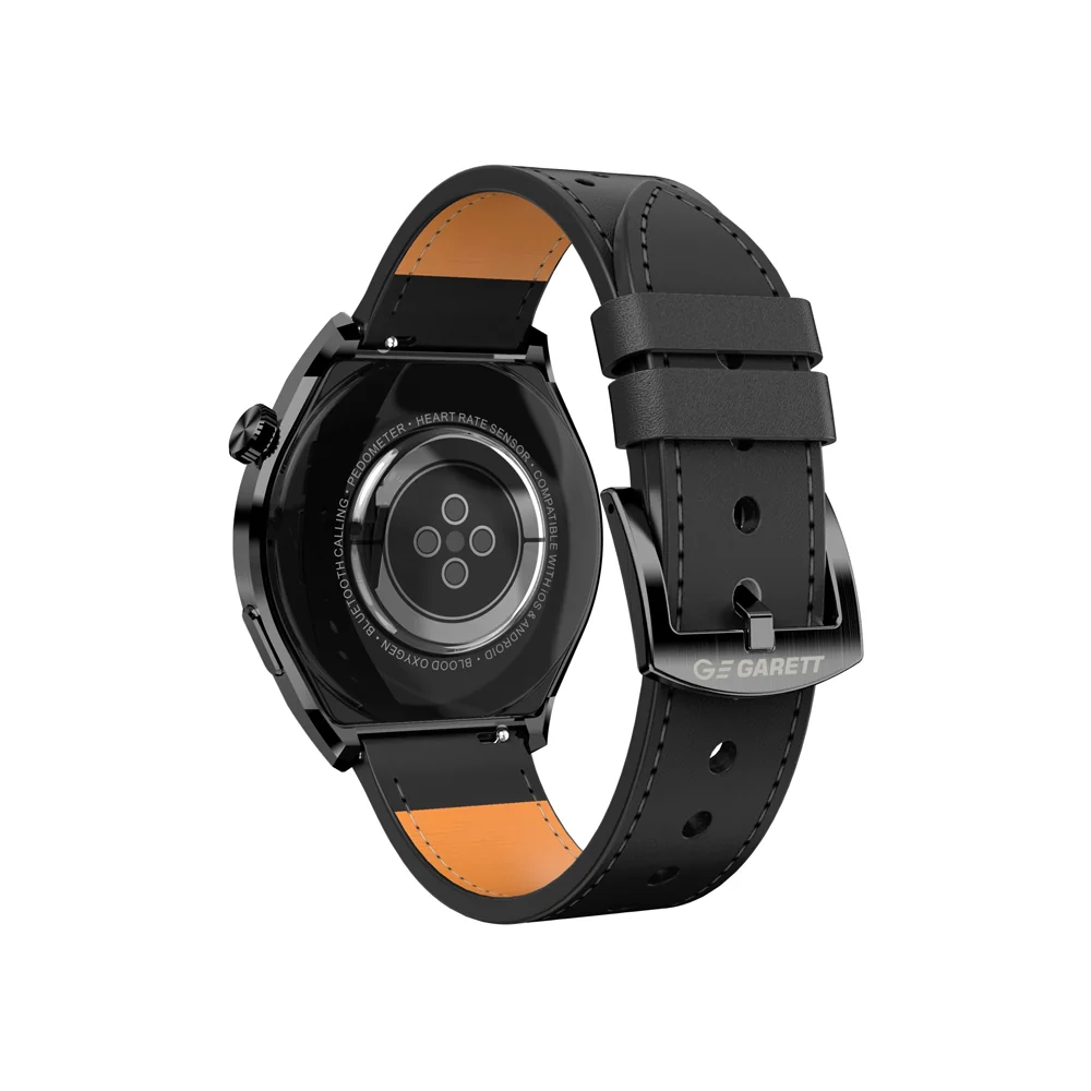 Garett Smartwatch V12 smart hodinky Black Leather