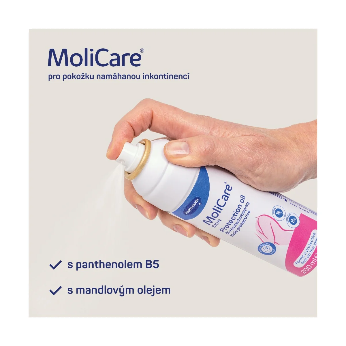 MoliCare Skin Ochranný olej ve spreji 200 ml