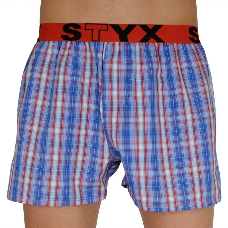 Styx Pánské trenky sportovní guma vícebarevné (B110) XL 