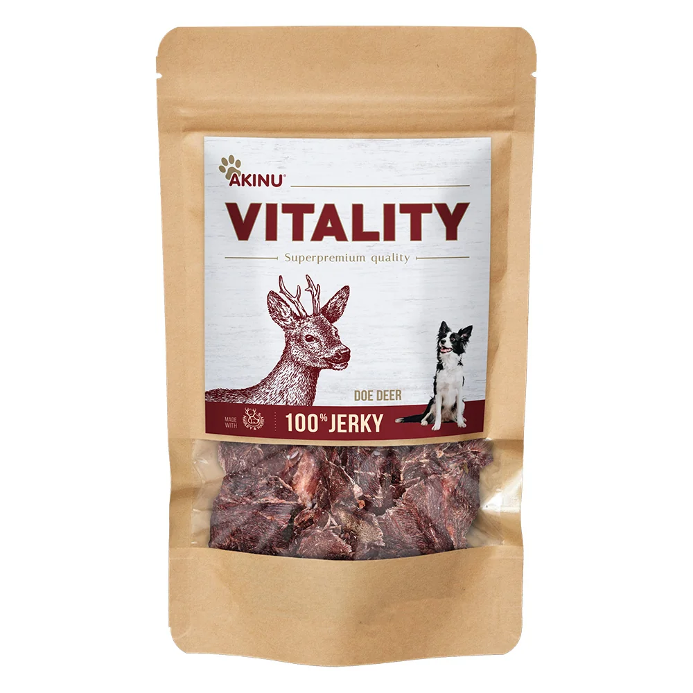 Akinu VITALITY Jerky srnec pamlsek pro psy 50 g 