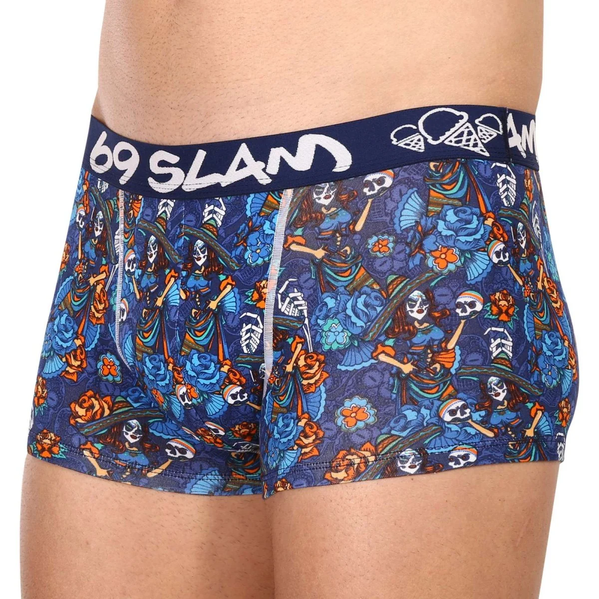 69SLAM Pánské boxerky hip bamboo dia de los muertos eliyah (MHBDDM-BB) M 