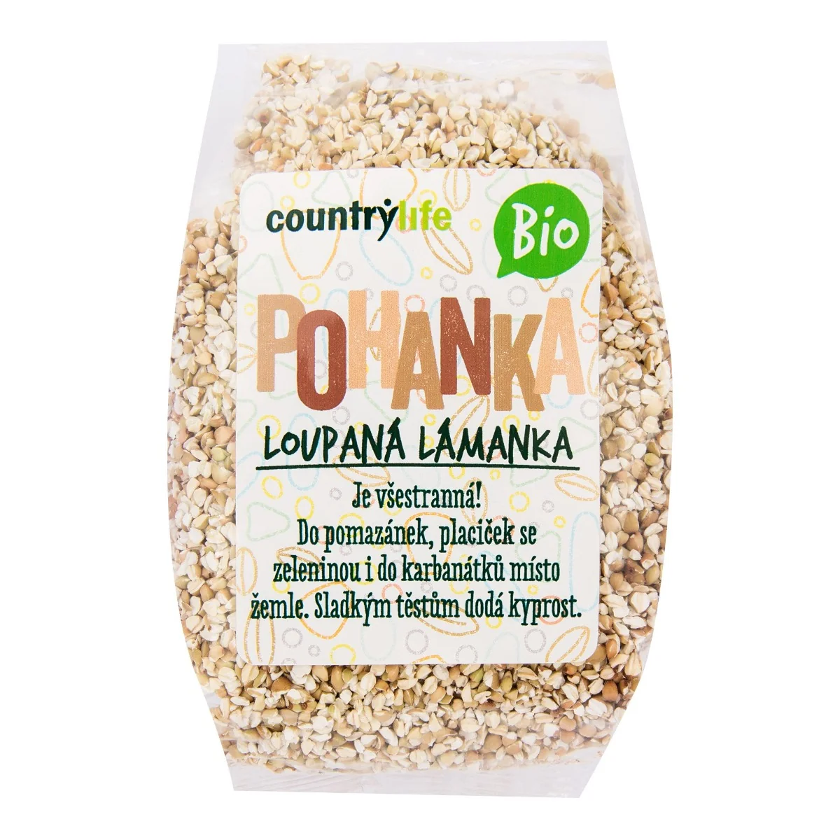 Country Life Pohanka loupaná lámanka BIO 400 g