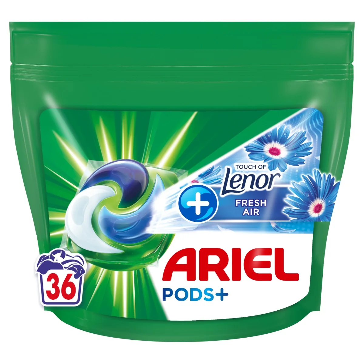 Ariel Touch of Lenor Fresh Air Prací kapsle 36 ks