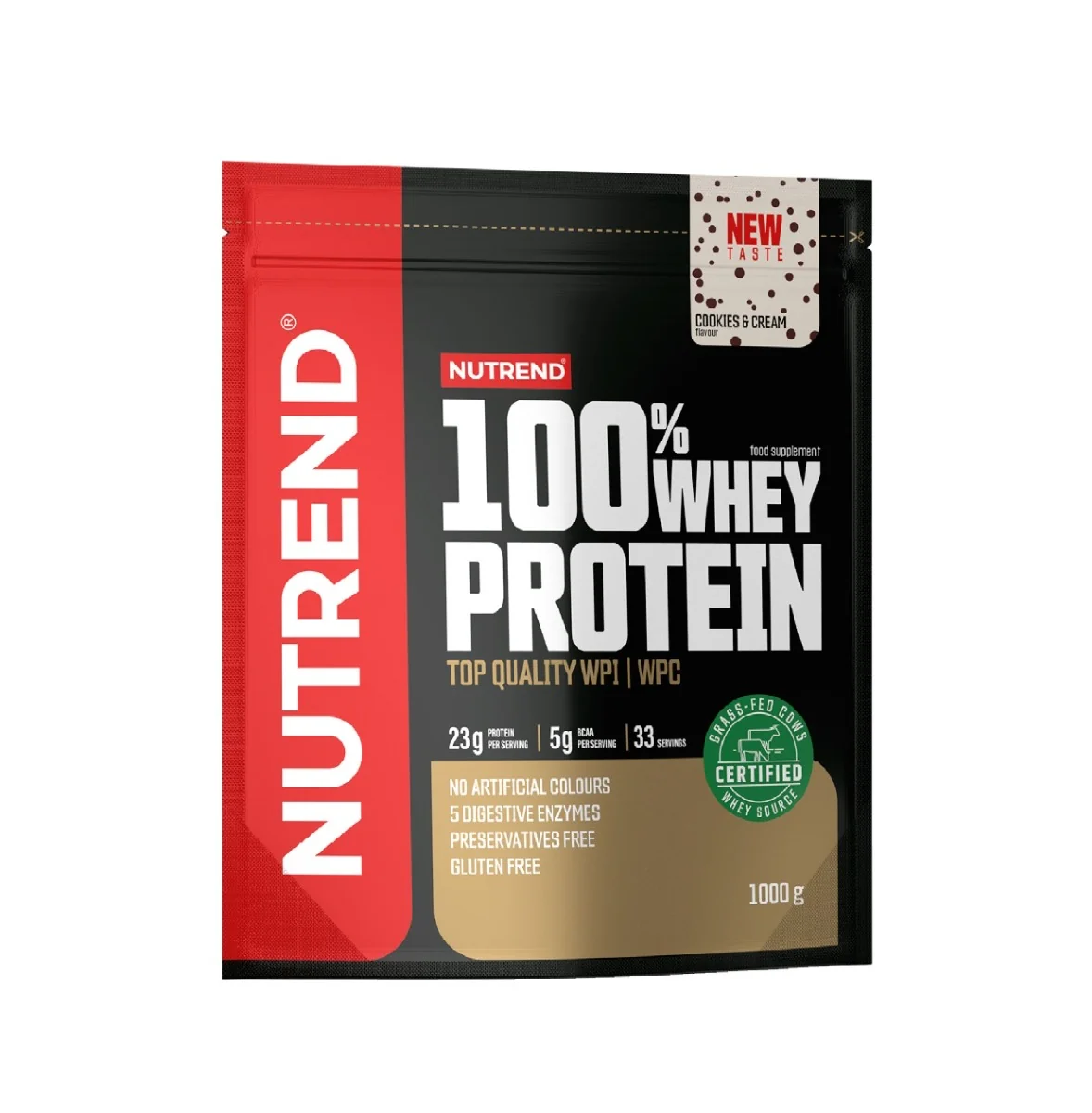 Nutrend 100% Whey Protein cookies & cream 1000 g