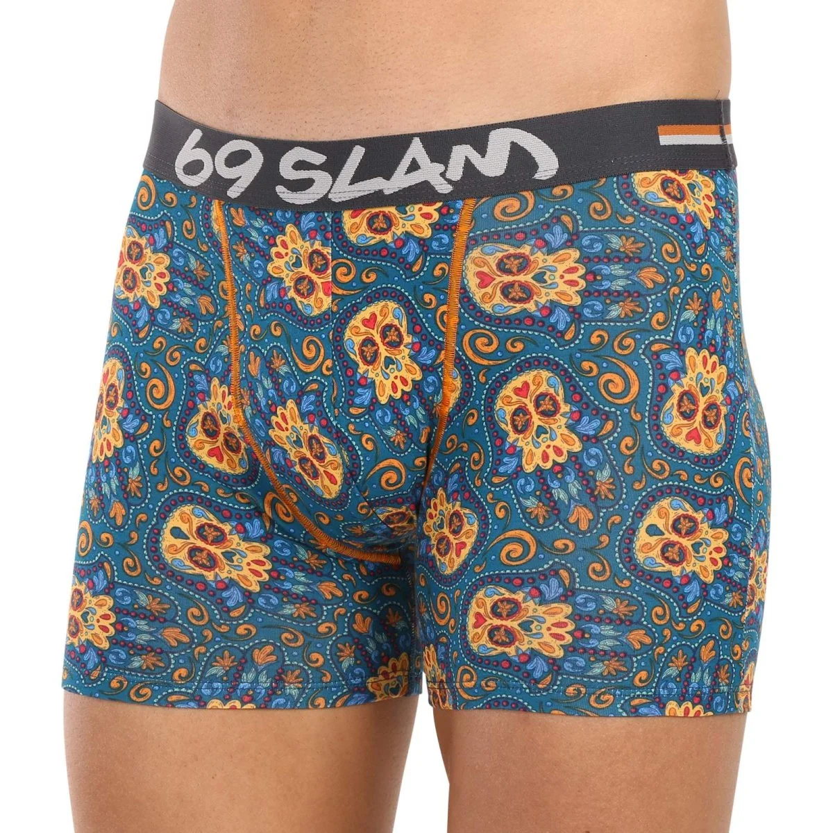 69SLAM Pánské boxerky fit bamboo hamsa hand gilbert (MPBHHD-BB) M 