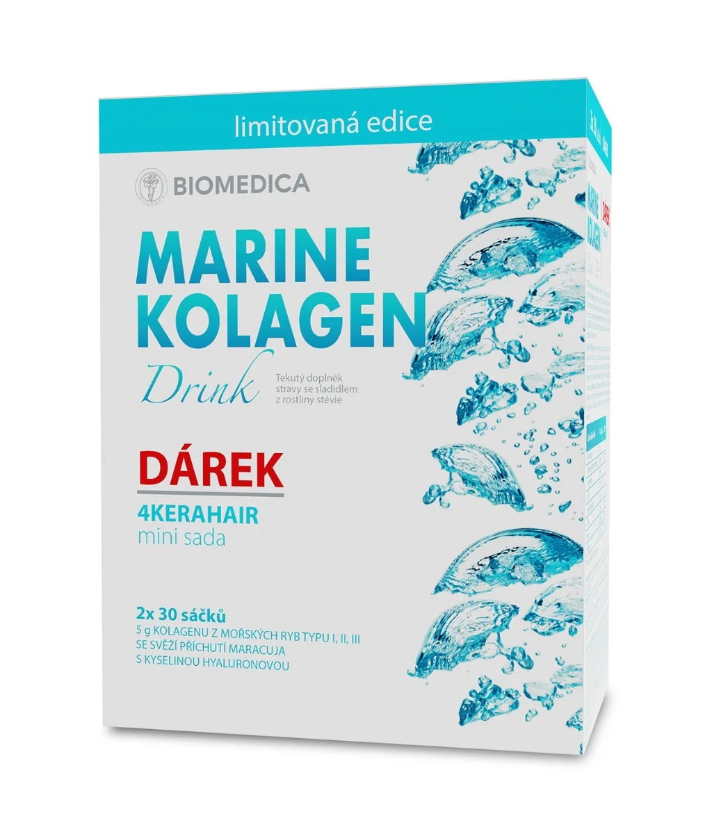 Biomedica Marine Kolagen Drink 2x30 sáčků + mini sada 4KERAHAIR