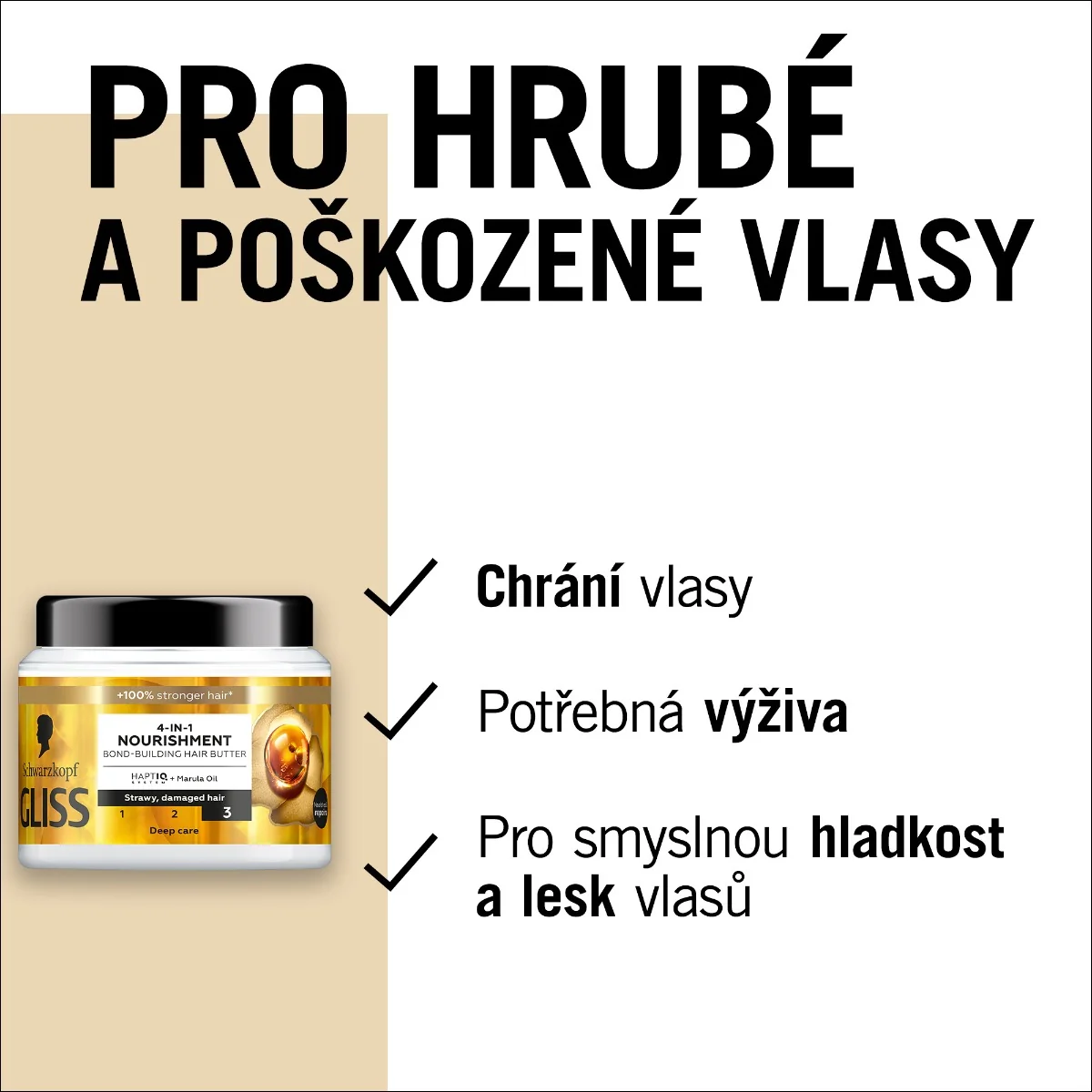 Gliss Oil Nutritive 4v1 vyživující maska na vlasy 400 ml