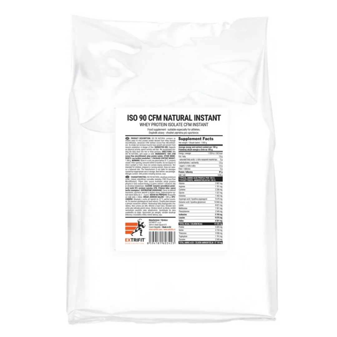 Extrifit Iso 90 syrovátkový izolát 1kg - natural