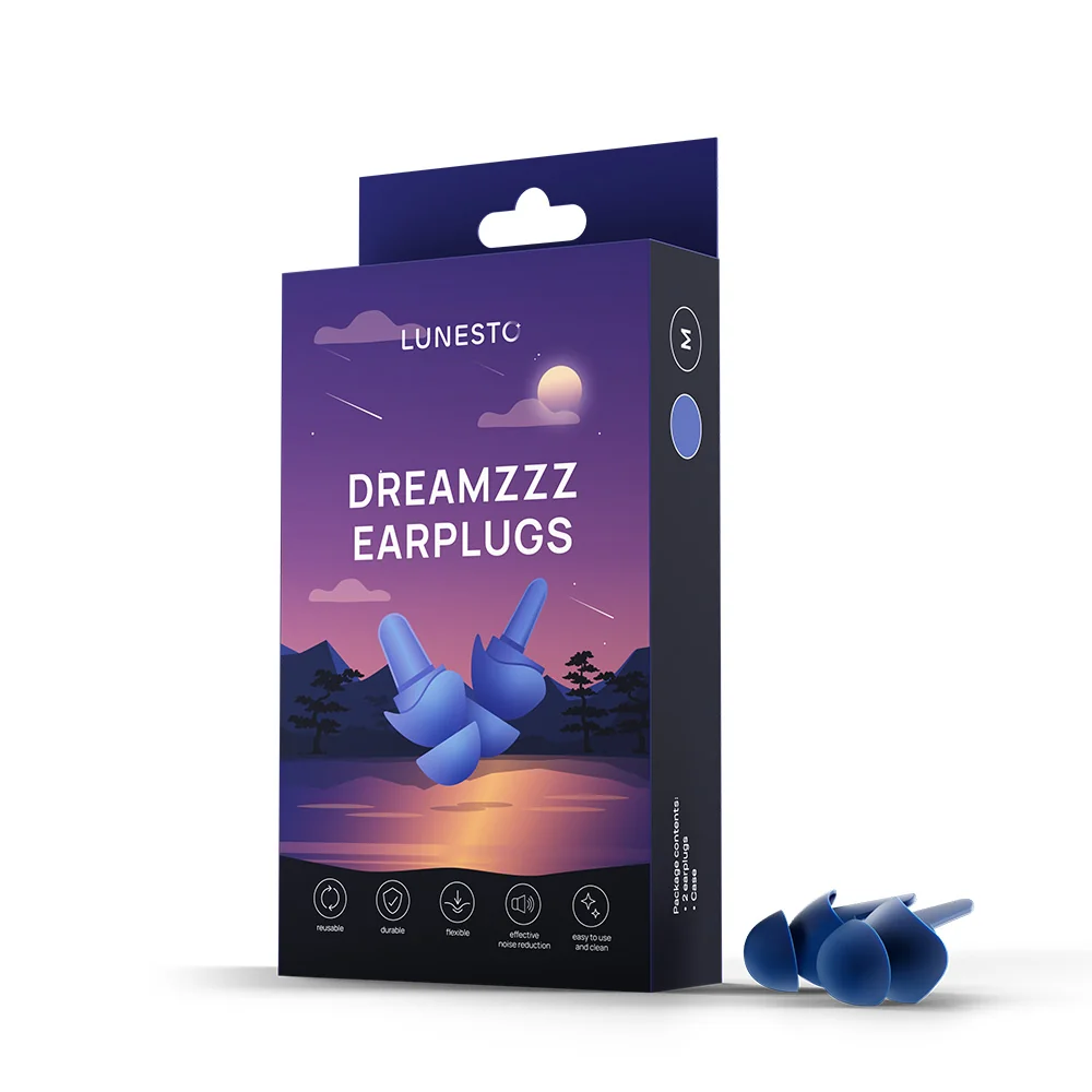 Lunesto DreamZzz Earplugs vel. M špunty do uší 1 pár + pouzdro