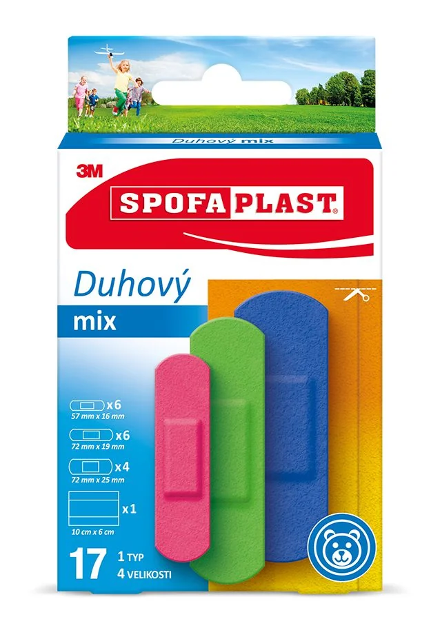 3M Spofaplast 606 Duhový mix 17 ks