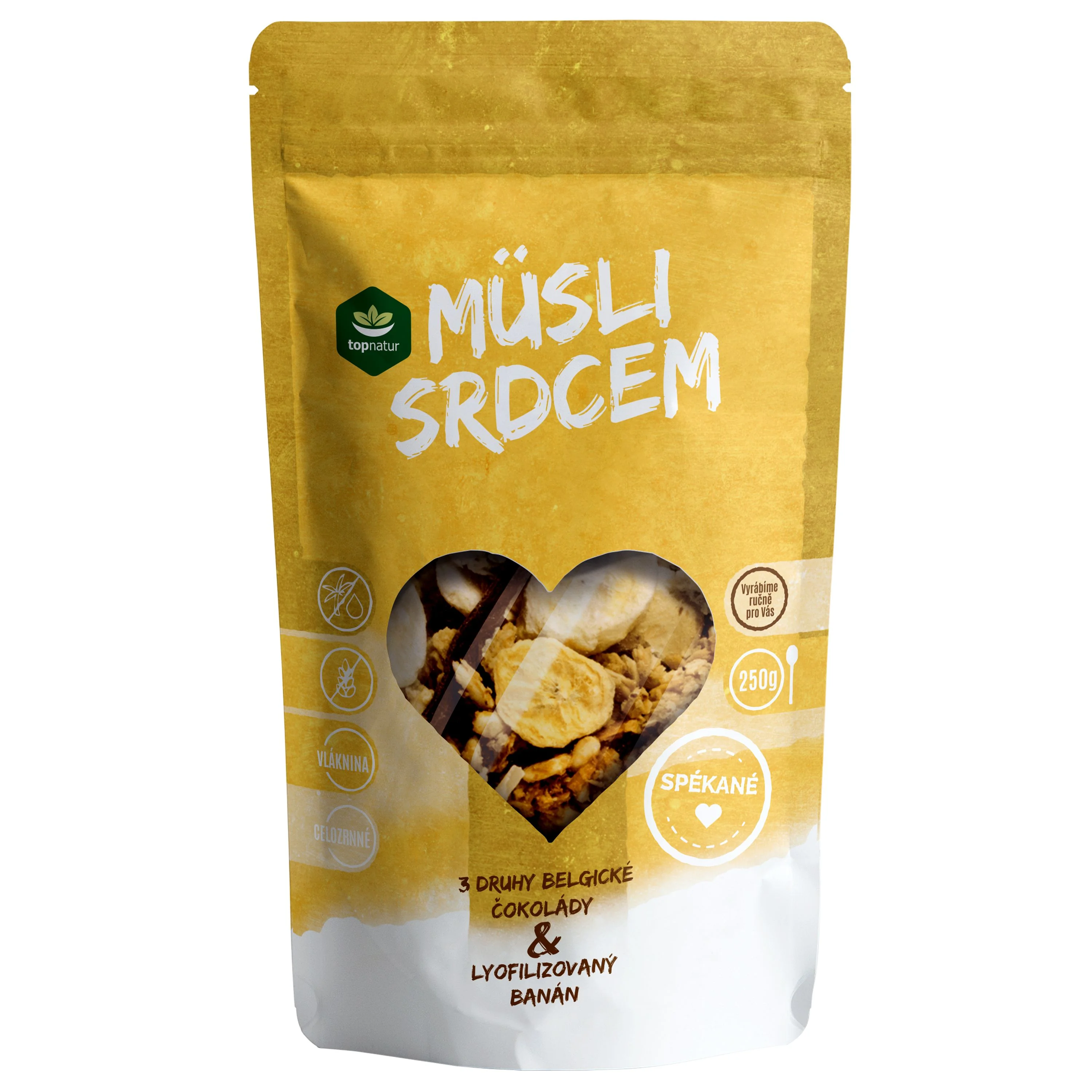 Topnatur Müsli srdcem Čoko trio&banán 250 g