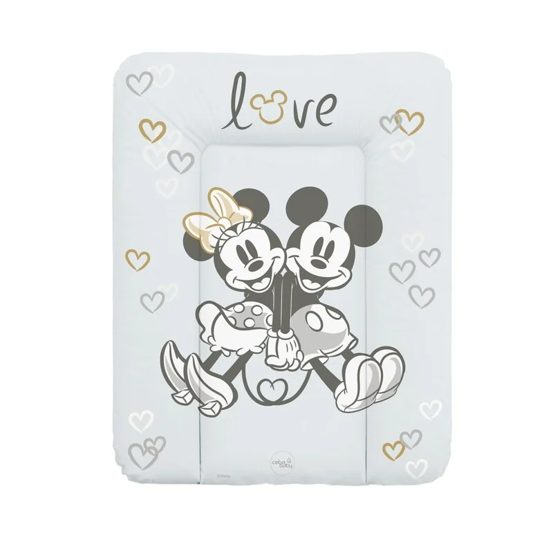 Ceba Podložka přebalovací měkká na komodu (50x70) Disney Minnie & Mickey Grey 