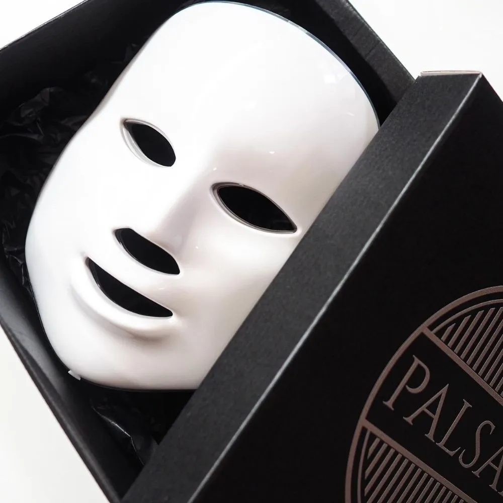 Palsar7 Ošetřující LED maska na obličej bílá 