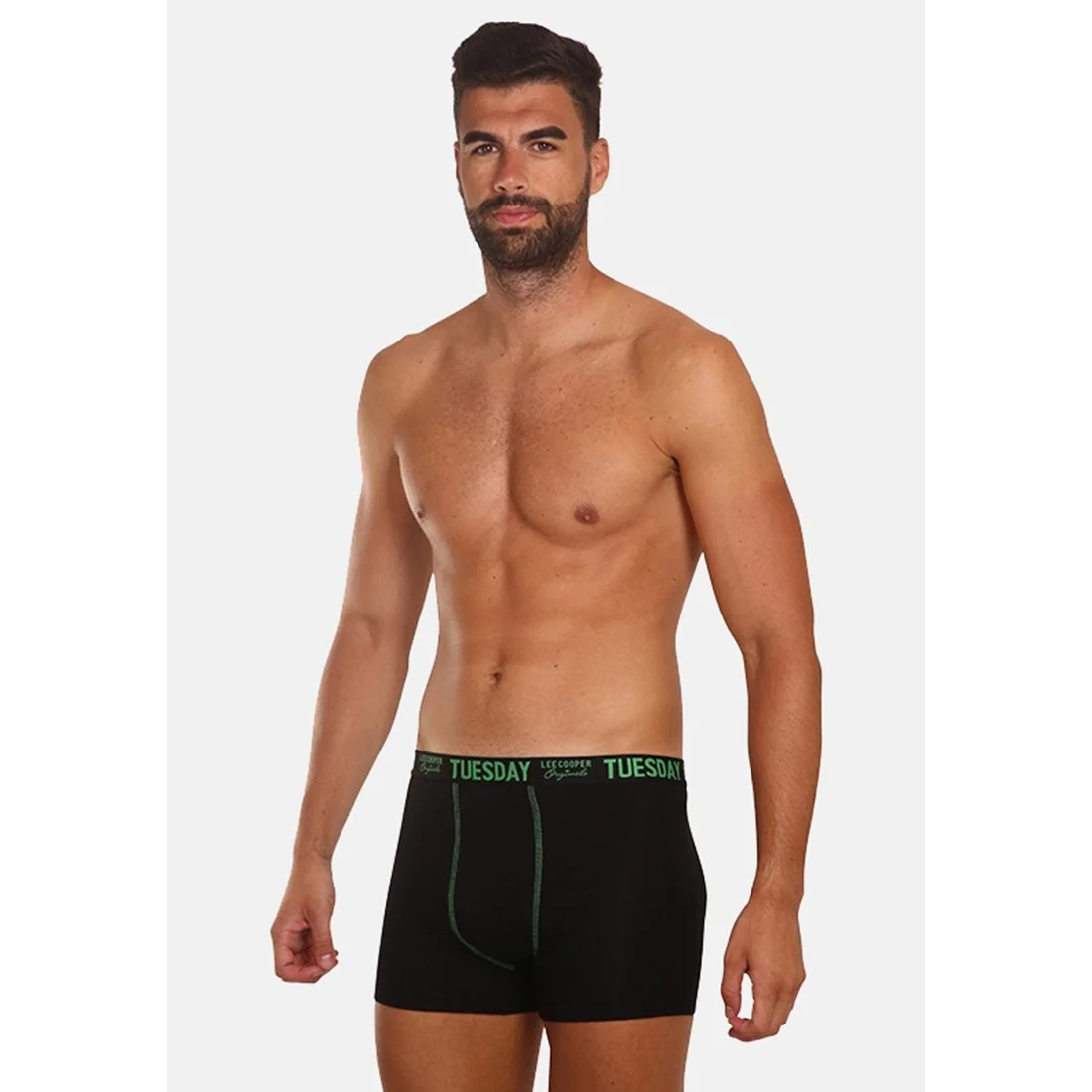 Lee Cooper 7PACK pánské boxerky černé (LCUBOX7P0110-1769913) M 