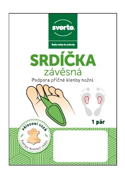 Svorto 020 Srdíčka závěsná vel. 2 41–46 1 pár