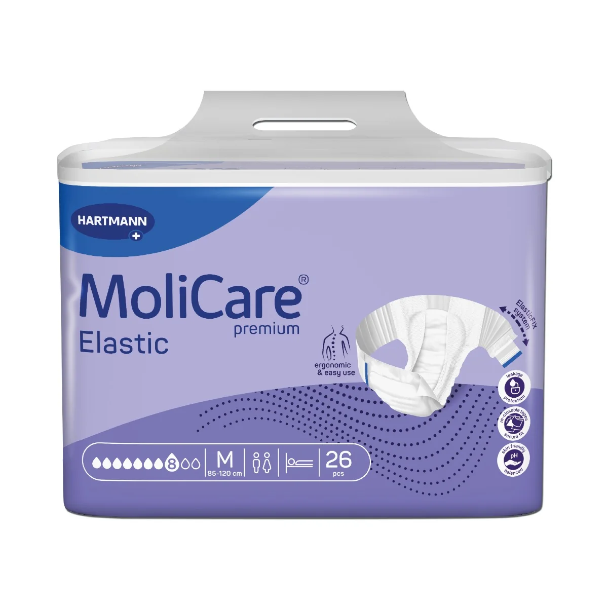 MoliCare Elastic 8 kapek vel. M inkontinenční kalhotky 26 ks