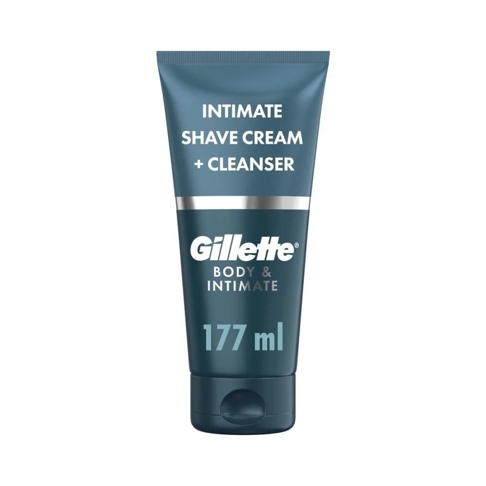 Gillette Body & Intimate přípravek na holení třísel a mycí emulze 2v1 150 ml