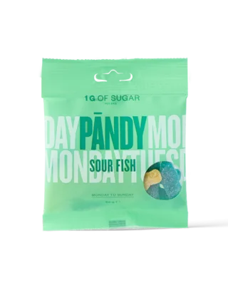 PÄNDY Candy Sour Fish gumové bonbony 50 g