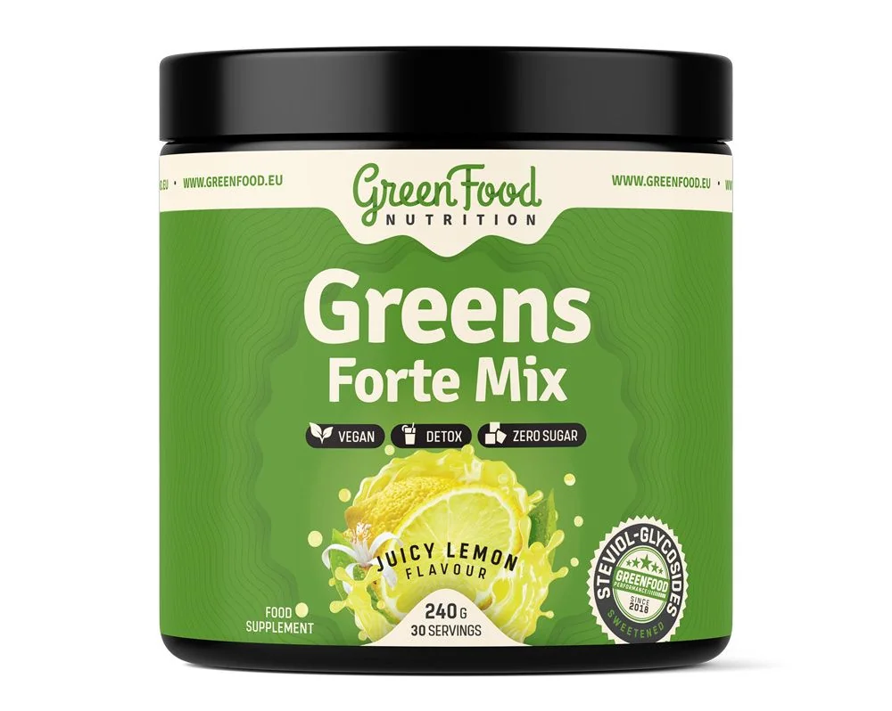 GreenFood Nutrition Greens Forte Mix juicy lemon 240 g