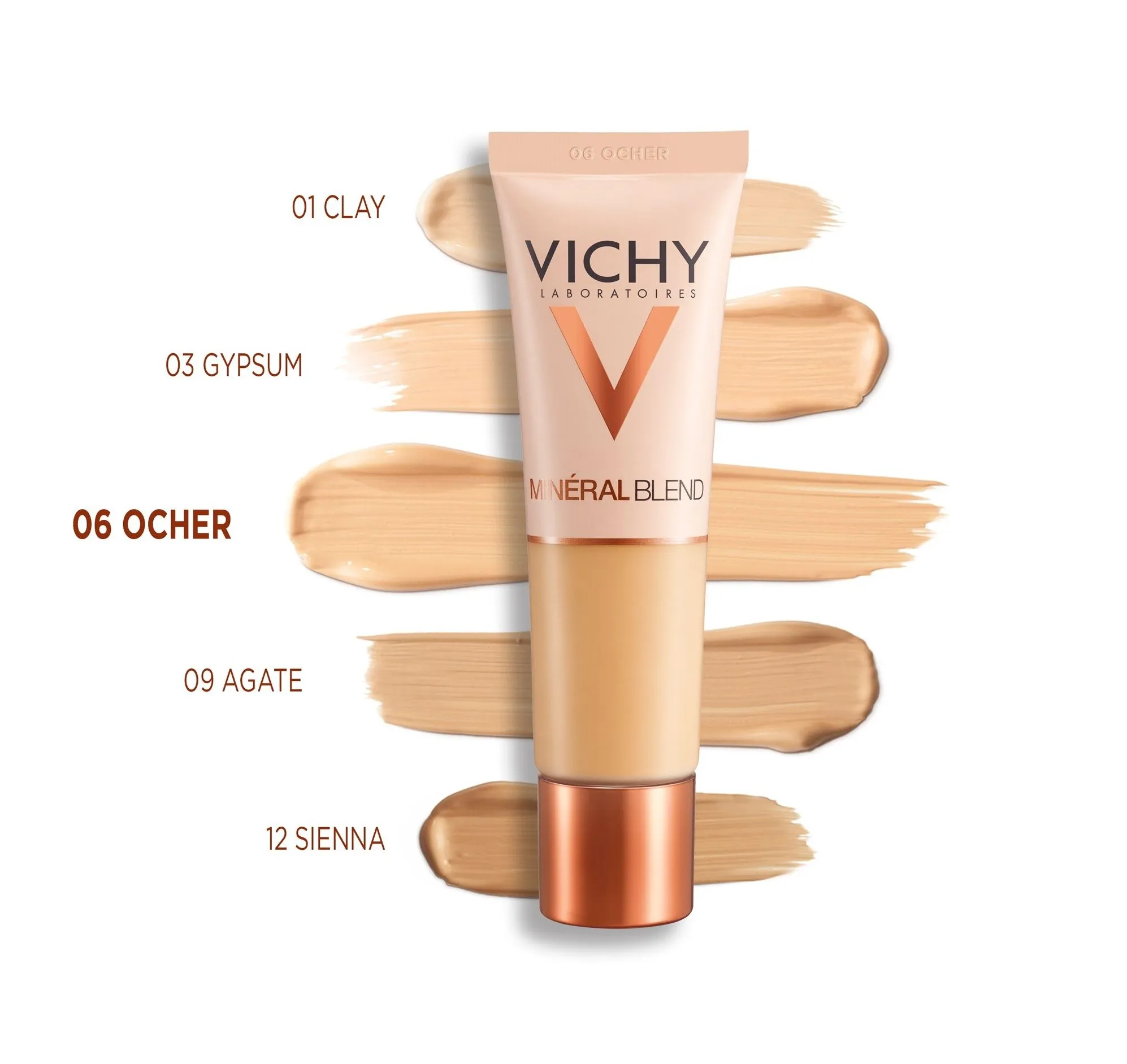 Vichy Minéral Blend odstín 06 Ocher hydratační make-up 30 ml